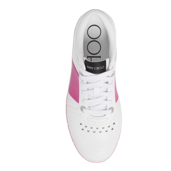 NIB $550 JIMMY CHOO Hawaii Platform Sneaker in size 39.5/9.5! - Picture 4 of 6